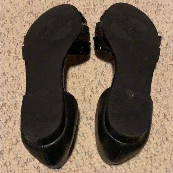 Seychelles black d’orsay strappy flats - Picture 4 of 6